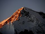 Gokyo Ri 03-3 Cho Oyu Summit Area Close Up From Gokyo Ri At Sunset Cho Oyu (8201m) close up of the summit area at sunset from Gokyo Ri.